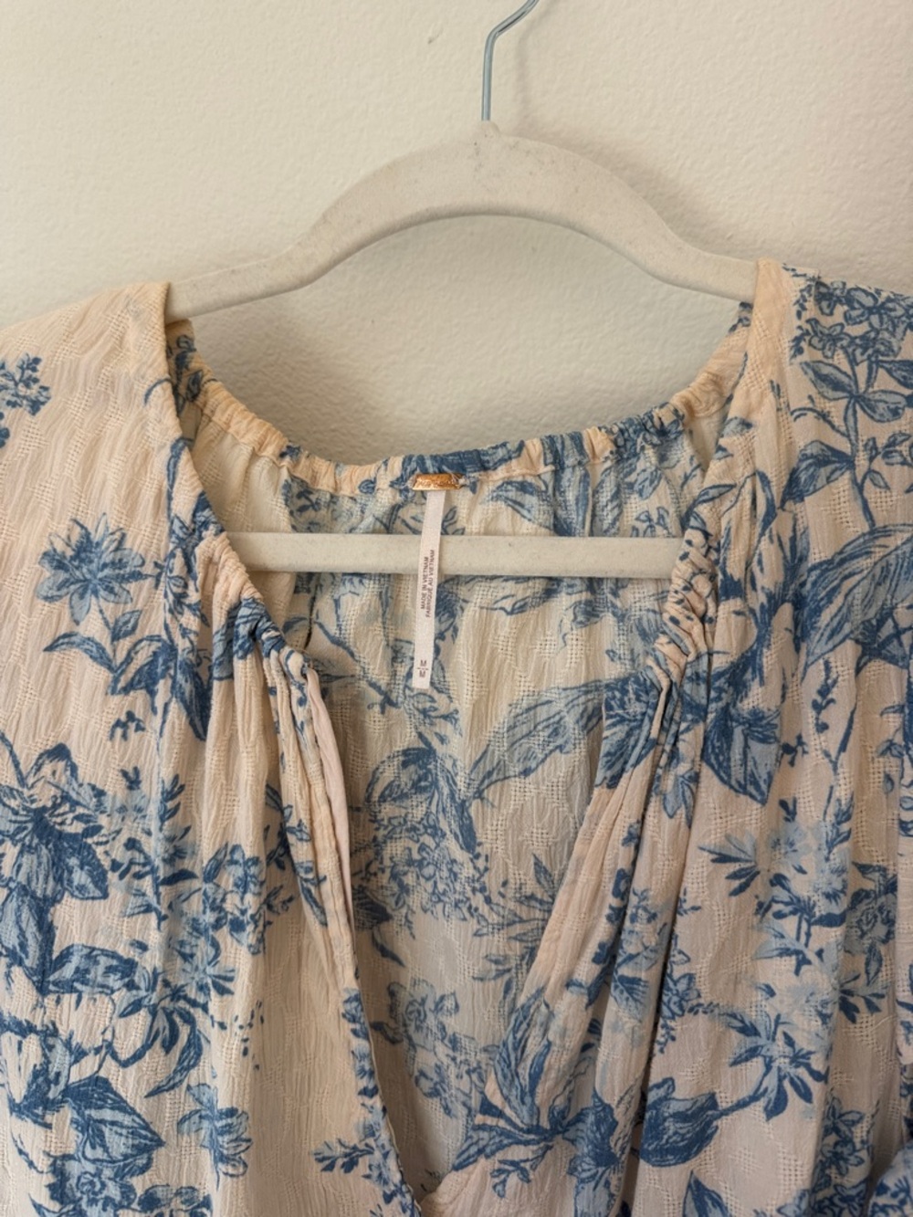 Free People Sunbaking Swing Ruffle Swing Floral Dress Tea Combo Size M - Picture 2 of 3